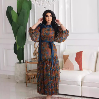 2025 Women Independent Station  Sexy Chiffon Printed Large S