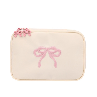 Ins Style Embroidered Bow in Purse Japanese And Korean Style