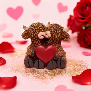 Highland Resin Valentine American Day Ornaments Scottish