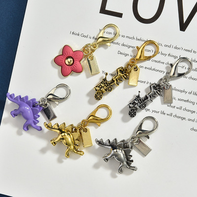 Saber Tooth Dragon Flower Bag Pendant Fashion Personality Ke
