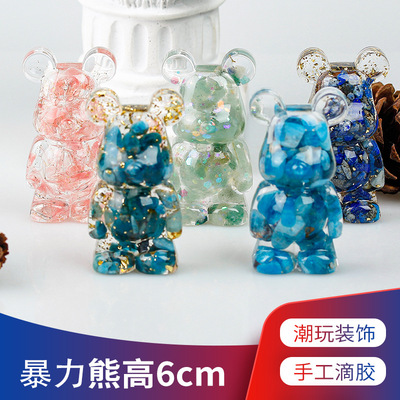 Natural Crystal Glue Dropping Garden Bear Bear Glue Dropping