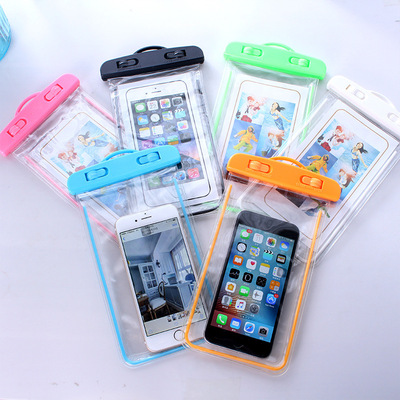 Luminous Mobile Phone Waterproof Bag Pvc Transparent Waterpr
