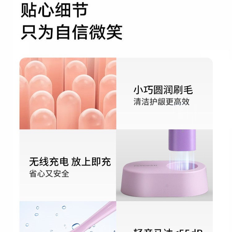 情侣款套装男女声波电动牙刷飞科
