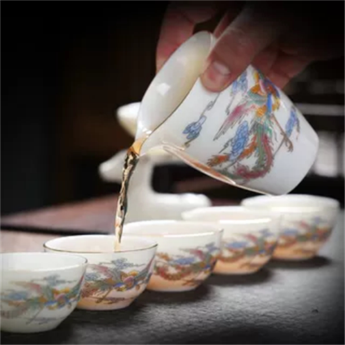 景德镇茶具公道杯陶瓷高端茶漏玻璃茶海羊脂玉白瓷分茶功夫分茶匀