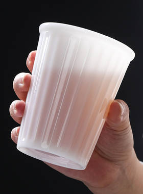 景德镇可乐杯陶瓷玉玻璃大号主人杯网红水杯子办公咖啡专用高端高