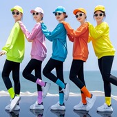 糖果色圆领套头纯棉卫衣闺蜜姐妹装 活动旅游团体服 中大学生聚会衫