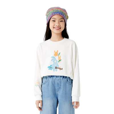 巴拉巴拉长袖t恤女甜美洋气上衣