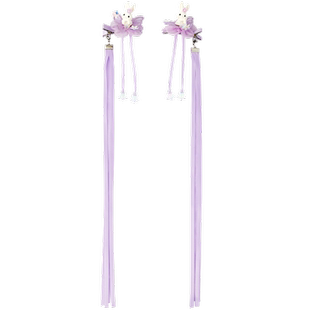 巴拉巴拉儿童头饰女童发饰可爱发夹不伤发立体小兔子装饰流苏甜美