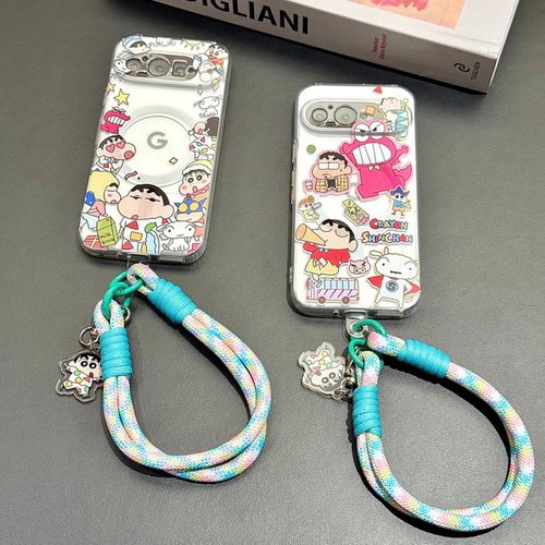 For 谷歌Pixel11 pro 卡通蜡笔小新全包磁吸TPU保护套 Googel 10pro  Pixel 9A pro xl手机壳