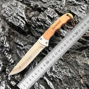 一体龙骨勃朗宁户外锋利手把肉野营便携高硬度水果直刀