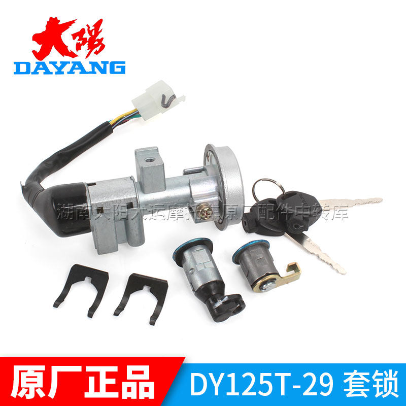 大阳摩托车原厂配件DY125T-29/29D/29M街影套锁全车锁电门锁开关