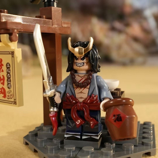 迪库水浒第二季积木人仔武松潘金莲李逵花荣公孙胜燕青拼装玩具男