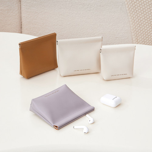 化妆收纳包随身便携数据线耳机收纳包袋口红迷你小包弹片收纳包