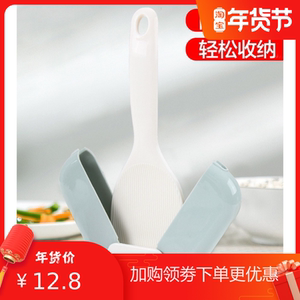 抖音同款自动开合米饭铲可站立饭勺收纳架防尘防灰塑料家用网红