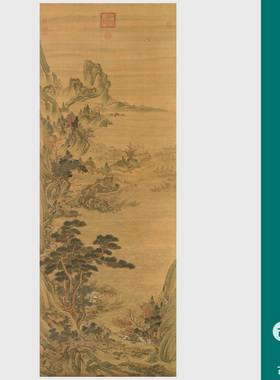 明仇英琵琶行图山水画国画花鸟画