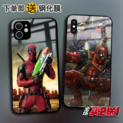 Deadpool死侍适用onePlus一加9R 8t任意机型1+7pro玻璃1加6手机壳