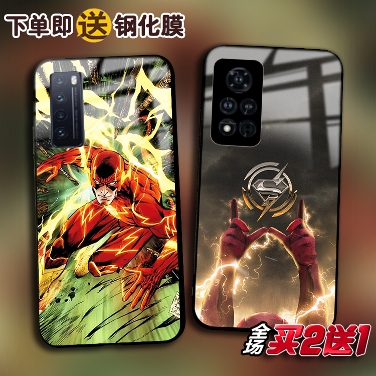 Flash闪电侠适用荣耀50 V40 X20 30S玻璃play5 4Tpro手机壳X10max