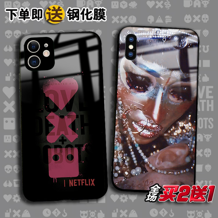 爱死机适用苹果13pro 12mini 11 XSmax XR吉巴罗876plus手机壳se3