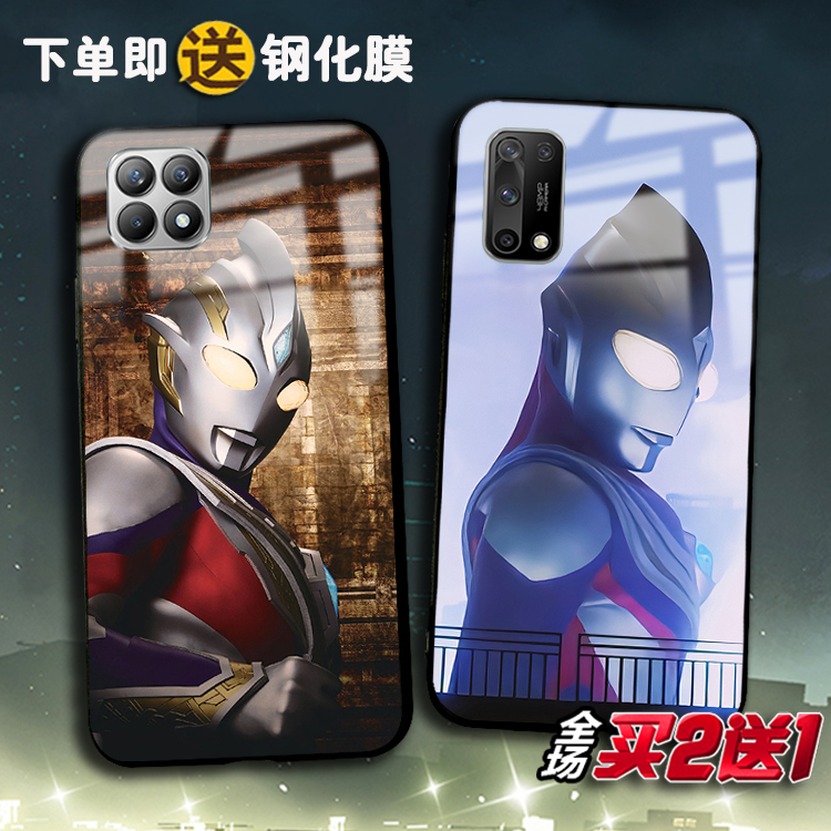 特利迦适用OPPOreno8 7 6 5 4se奥特曼RealmeX7 v3 5手机壳GT2pro