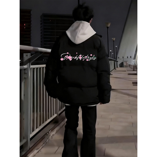 WASSUP美式高街90白鸭绒羽绒服男款冬季立领轻薄个性百搭保暖外套