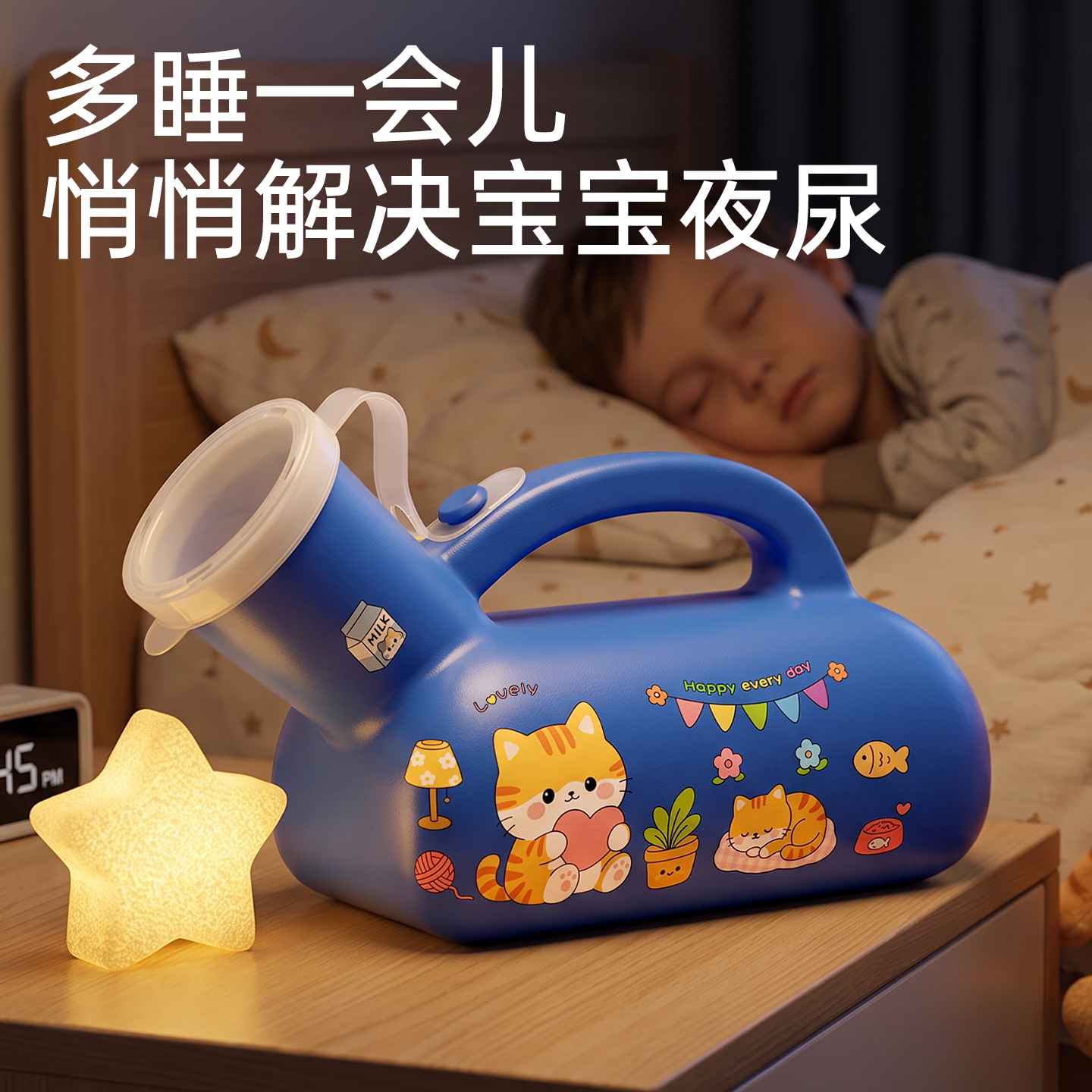 男孩夜壶便携式尿壶男童专用小便器男宝宝起夜神器儿童小孩夜间用