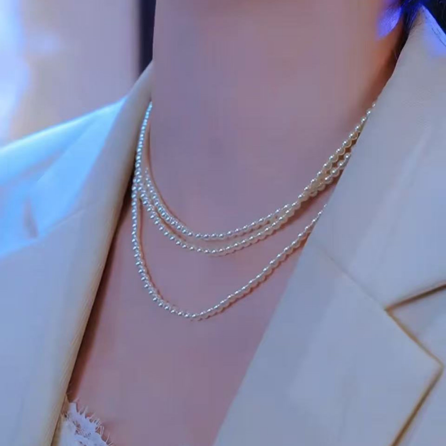 多种戴法小米珍珠项链新款轻奢