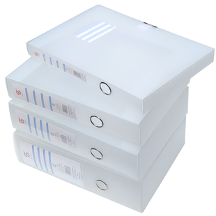 塑料资料盒透明壳文件盒a4档案盒分类盒加厚10cm案卷盒科目标签盒