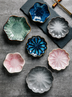 小碟子陶瓷日式味碟商用碟子蘸料碟5寸碟家用酱油碟放小菜碟精致