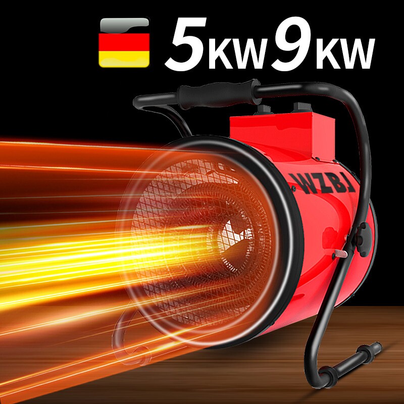 温州宝捷暖风机工业取暖器3/50009kw15千瓦厂房车间电热风机w/