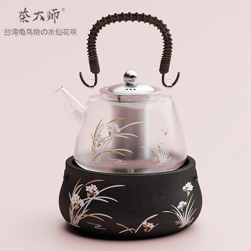 台湾龟鸟烧水仙花咲电陶茶炉小茶