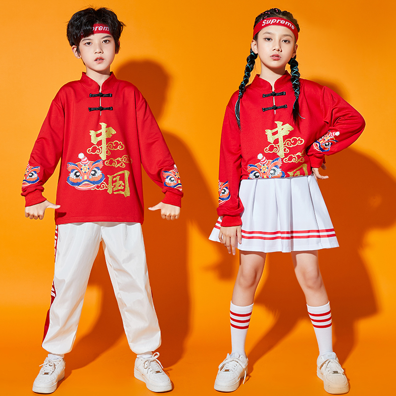 儿童啦啦队演出服运动会服装