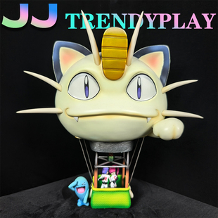 全款-宝可梦 喵喵气球 武藏小次郎 喵喵 果然翁 动漫手办模型礼物