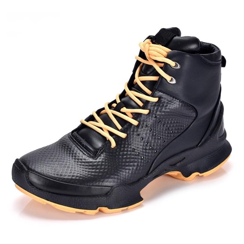 保暖运动牛皮高帮男鞋
