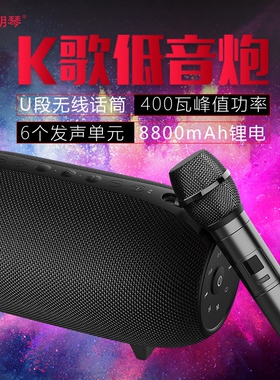 ROYQUEEN/朗琴 M800蓝牙音箱便携大功率超重量音响低音炮户外插卡