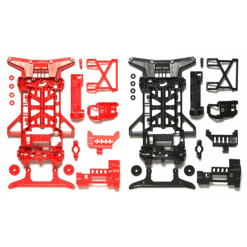 红色现货四驱车配件底盘TAMIYA