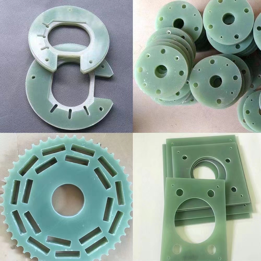 FR-4水绿色玻纤板3204黄色环氧板棒耐高温绝缘材料CNC雕刻加工