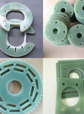 FR-4水绿色玻纤板3204黄色环氧板棒耐高温绝缘材料CNC雕刻加工