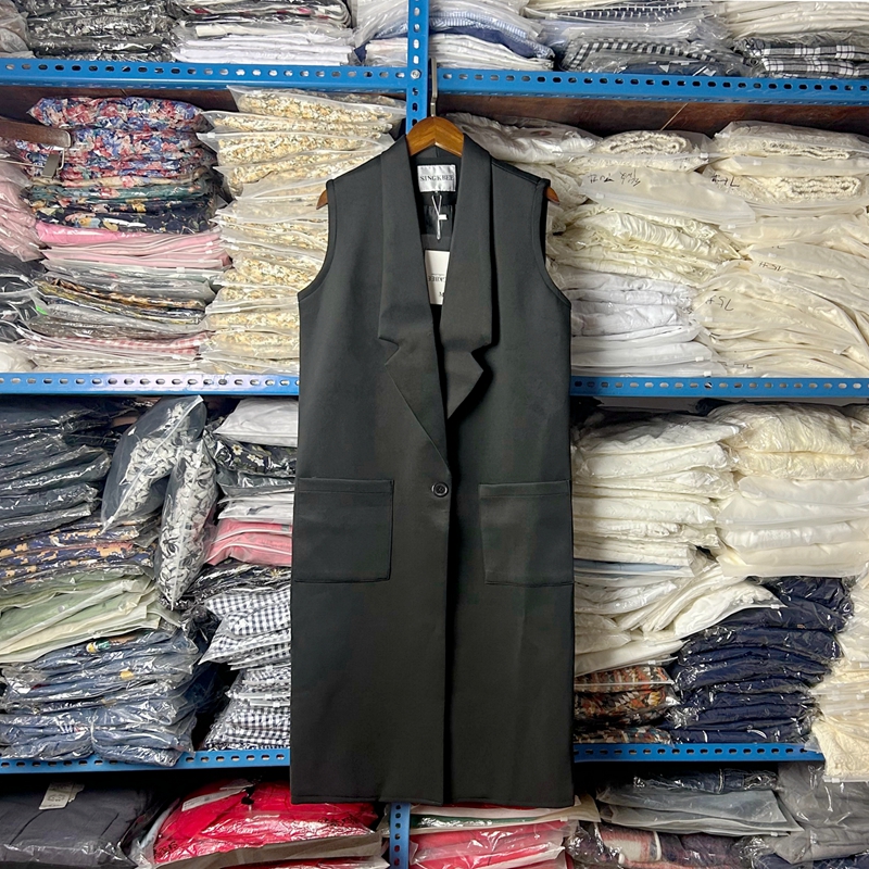 西装马甲女春秋长款坎肩气质英伦风百搭高级感小西服马夹背心外套