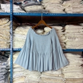 女设计感小众一字领宽松百搭上衣娃娃衬衣2025年新款 甜美半袖 衬衫