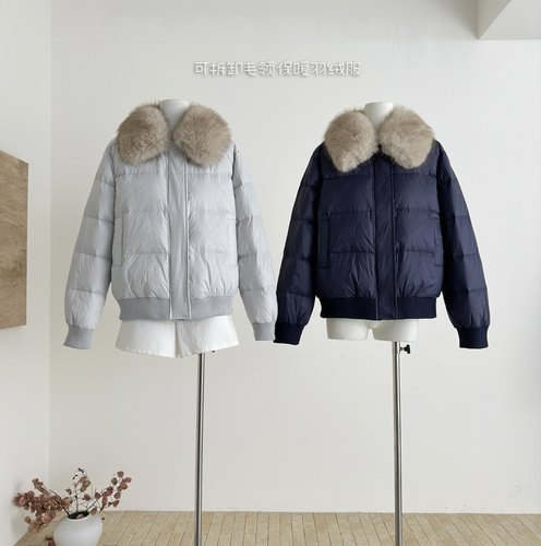 LING女装90白鸭绒短款羽绒服女冬季新款韩版小个子保暖面包服外套