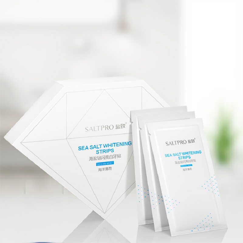 【ZB专享】盐致海盐钻闪亮白牙贴14对装