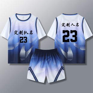 女款女生女童学生假两件短袖篮球服运动健身套装定制印刷3010上青