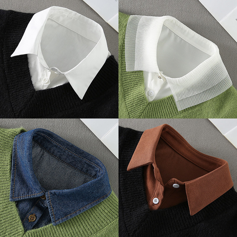 假领子女百搭假领秋冬春季高档毛衣内搭打底工装衬衣领荷叶领翻领,服饰配件/皮带/帽子/围巾,假领,淘宝优惠券,粉丝福利购,淘宝优惠卷