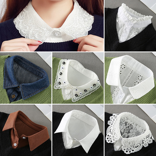 假领子女百搭假领秋冬春季 假领衣领女毛衣内搭假衣领毛衣神器 衬衫