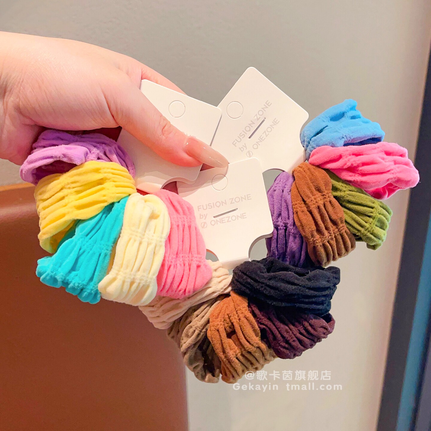 儿童发圈加宽高弹力不伤发糖果色头绳女童漂亮的马尾丸子头发绳女