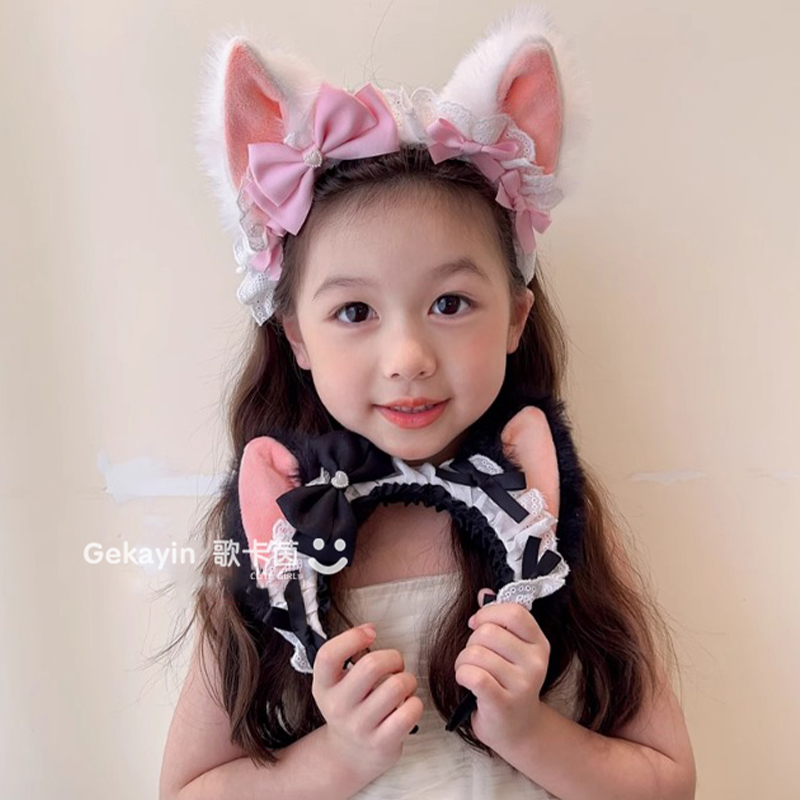 可爱毛绒猫耳发箍2025新款