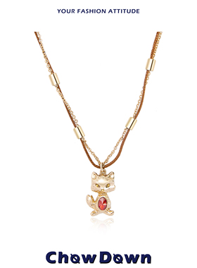 红瞳狐克斯系列缠绕锁骨链