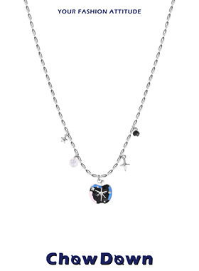 CHOWDOWN星芒苹果锁骨链
