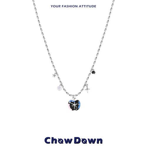 CHOWDOWN星芒苹果锁骨链