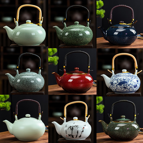 千禹兴老式陶瓷养生凉水壶